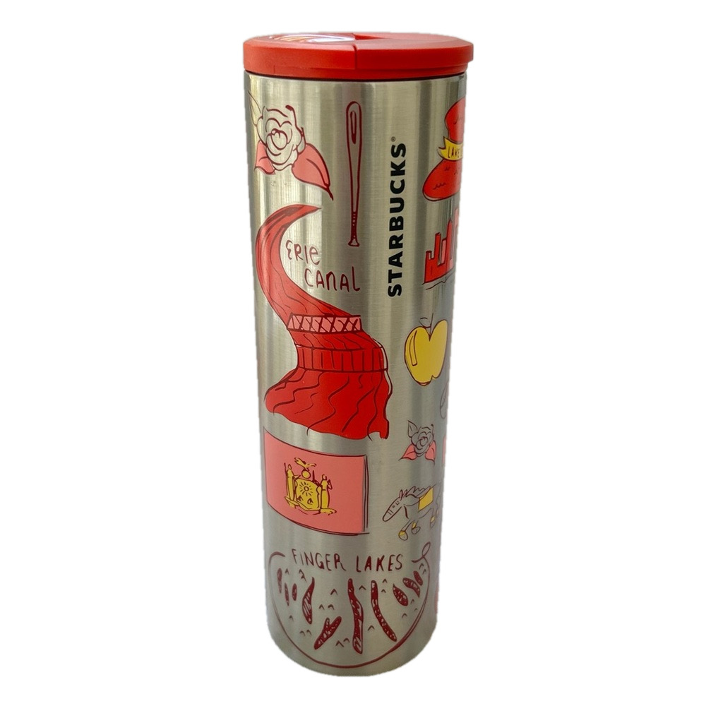 Starbucks New York Knickerbocker Travel Tumbler Stainless Steel Silver - Picture 2 of 10